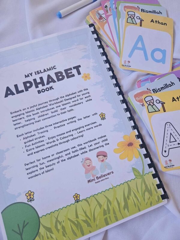 Islamic English Alphabet Workbook for Kids – 80 Pages of Fun & Learning! - Image 2